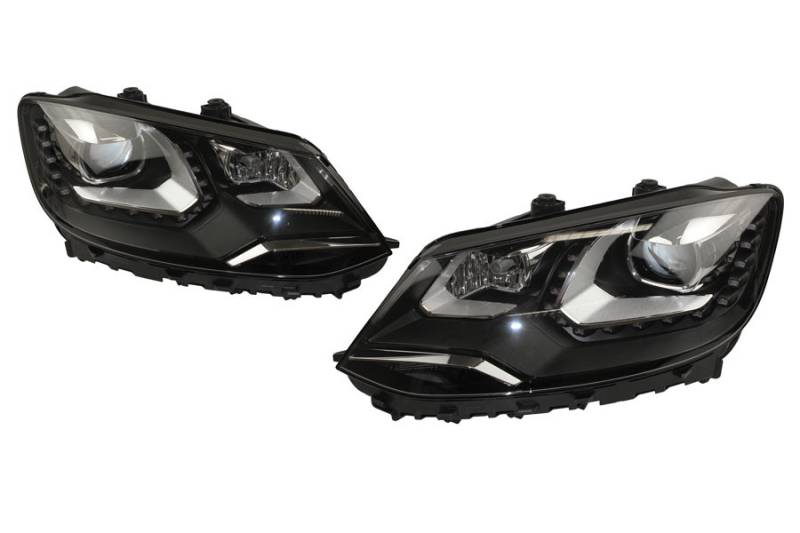 Bi-Xenon Scheinwerfer-Set LED TFL für VW Sharan 7N - mit elektr. Dämpferregelung von KUFATEC GmbH & Co. KG