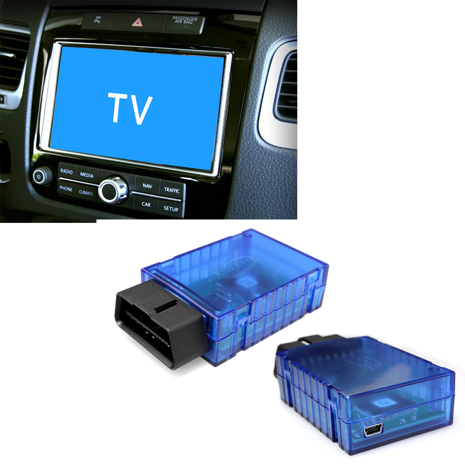 Original Kufatec TV DVD Bild Freischaltung für Navi RNS 850 VW Touareg 7P / T5 Original Kufatec TV DVD Bild Freischaltung für Navi RNS 850 VW Touareg 7P / T5 von KUFATEC GmbH & Co. KG