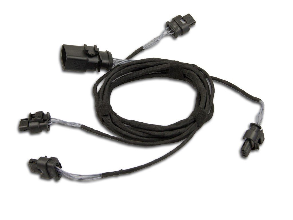 Kabelbaum Kabel PDC Park Pilot Sensoren Frontstoßstange vorne kompatibel mit VW T5 GP ab 2009 von Kufatec