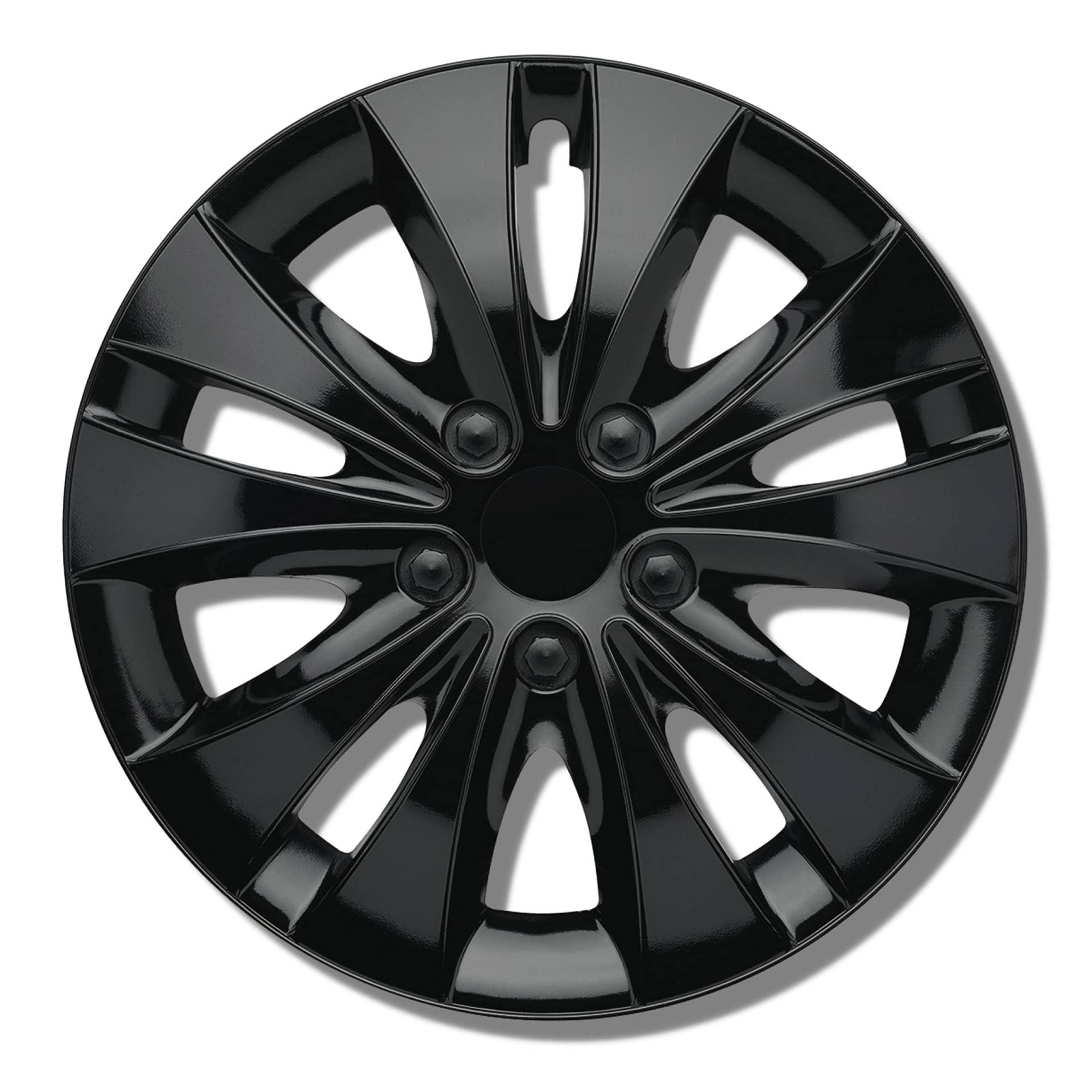 Radkappen 13 Zoll - schwarz Radzierblenden 4er-Set von 13-16 Zoll - Stormer Radblenden für die meisten Automarken und Stahlfelgen - Zierkappen in Schwarz oder Silber - Felgenabdeckung für Autofelgen Radkappen 13 Zoll - schwarz Radzierblenden 4er-Set von 13-16 Zoll - Stormer Radblenden für die meisten Automarken und Stahlfelgen - Zierkappen in Schwarz oder Silber - Felgenabdeckung für Autofelgen von Kuglo