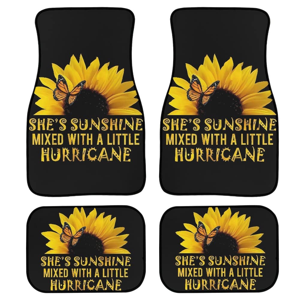 Kuiaobaty She's Sunshine Bodenmatte mit Sonnenblumen-Druck, Schutzzubehör, langlebig, rutschfest, passend für die meisten Autos, SUVs, Vans, LKWs, Limousinen Kuiaobaty She's Sunshine Bodenmatte mit Sonnenblumen-Druck, Schutzzubehör, langlebig, rutschfest, passend für die meisten Autos, SUVs, Vans, LKWs, Limousinen von Kuiaobaty
