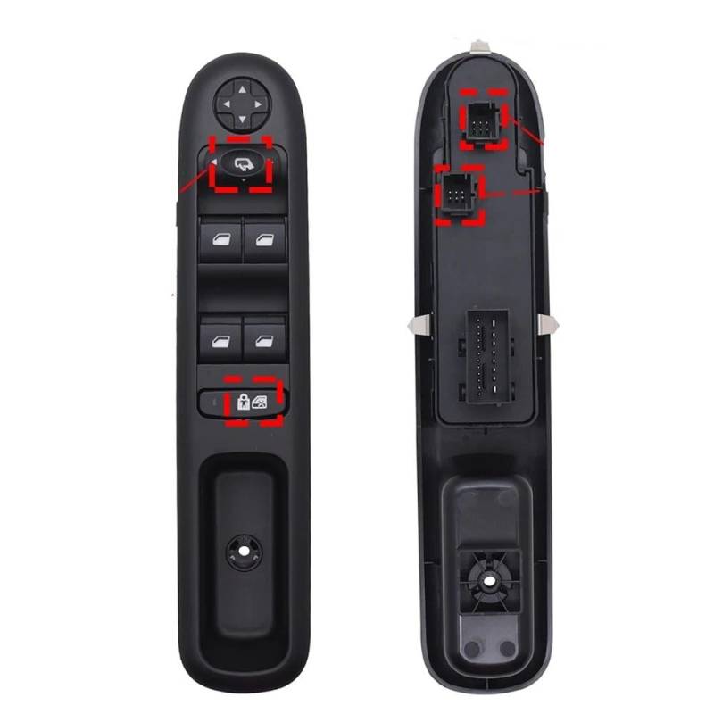 Auto Fensterheber Schalter Vorne Links Auto Master Fenster Schalter Für Peugeot Für 3008 Für 5008 Wagon 2009-2016 96650621ZD 96650620ZD Elektrischer Fenster-Schalter(Electric) von Kuiofek