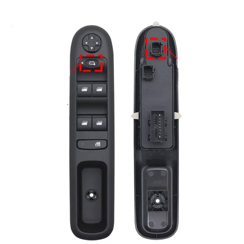 Auto Fensterheber Schalter Vorne Links Auto Master Fenster Schalter Für Peugeot Für 3008 Für 5008 Wagon 2009-2016 96650621ZD 96650620ZD Elektrischer Fenster-Schalter(Manual) von Kuiofek