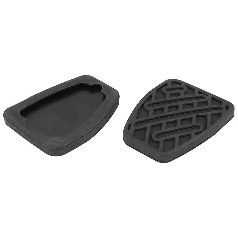 Auto-Pedale-Abdeckung 2 * 46531JD00A Schwarze Gummibremskupplungspedalauflageabdeckungen Für Nissan Für Qashqai 2007-2016 Auto Fußpedalabdeckung von Kuiofek