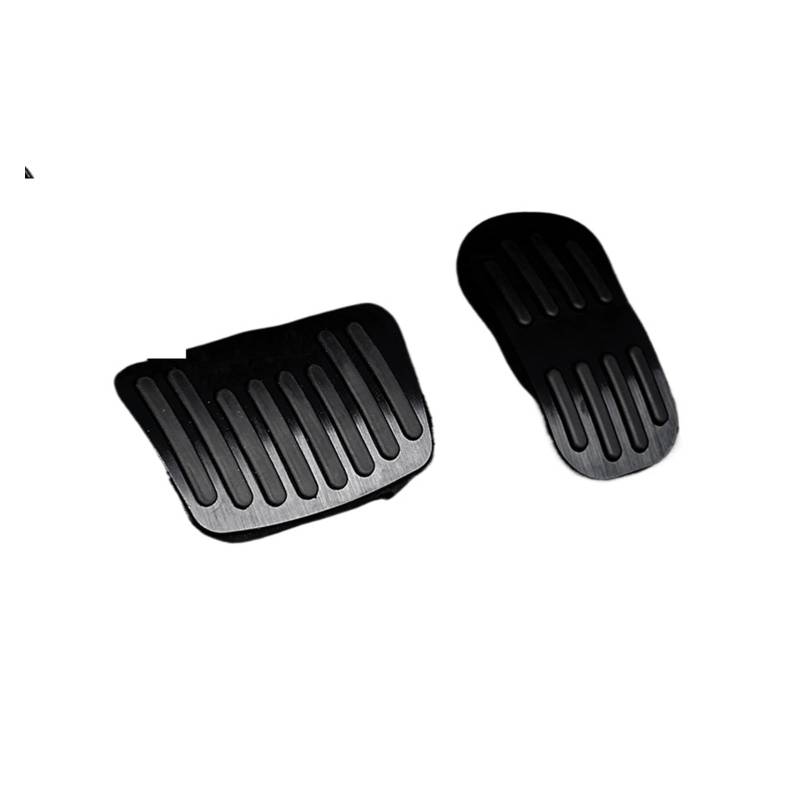 Auto-Pedale-Abdeckung Aluminium-Auto-Gaspedal-Bremspedal-Abdeckung Anti-Rutsch-Pads Schutz Für Toyota Für Yaris Für Cross 2020-2024 Auto Fußpedalabdeckung(Black) von Kuiofek