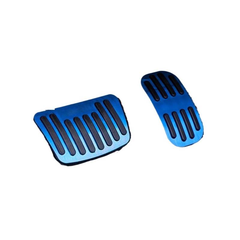 Auto-Pedale-Abdeckung Aluminium-Auto-Gaspedal-Bremspedal-Abdeckung Anti-Rutsch-Pads Schutz Für Toyota Für Yaris Für Cross 2020-2024 Auto Fußpedalabdeckung(Blue) von Kuiofek
