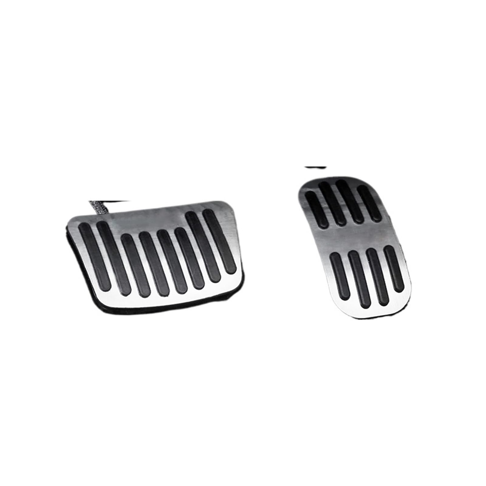 Auto-Pedale-Abdeckung Aluminium-Auto-Gaspedal-Bremspedal-Abdeckung Anti-Rutsch-Pads Schutz Für Toyota Für Yaris Für Cross 2020-2024 Auto Fußpedalabdeckung(Silver) von Kuiofek