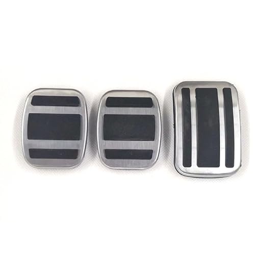 Auto-Pedale-Abdeckung Aluminium-Auto-Kraftstoff-Gaspedal-Bremspedal-Abdeckung Anti-Rutsch-Pads Gehäuseschutz Für Peugeot Für 3008 Für 5008 2016-2018 Auto Fußpedalabdeckung(MT 3*) von Kuiofek