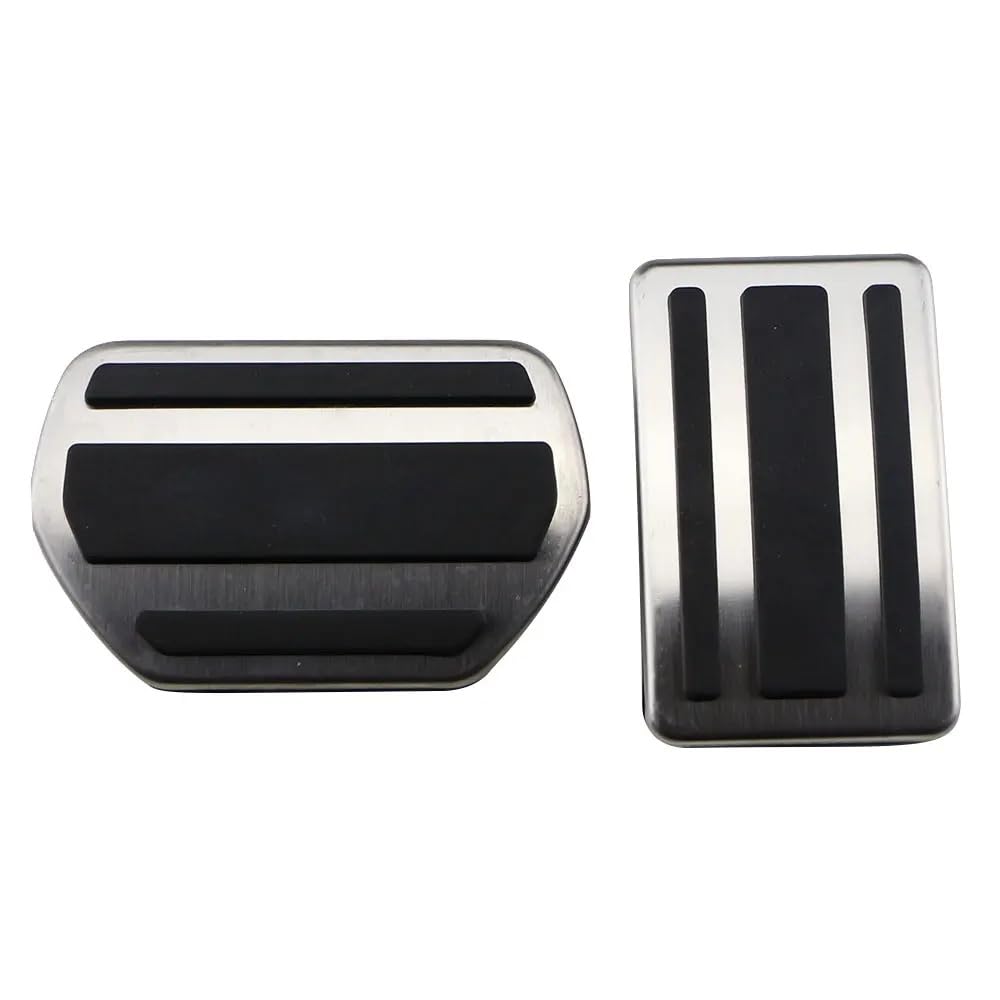 Auto-Pedale-Abdeckung Autopedale Für Peugeot Für 508 Für Citroen Für C5 2012-2014 Für C6 at/MT Edelstahl Gaspedal Kupplung Bremspedalabdeckung Auto Fußpedalabdeckung(2*at) von Kuiofek
