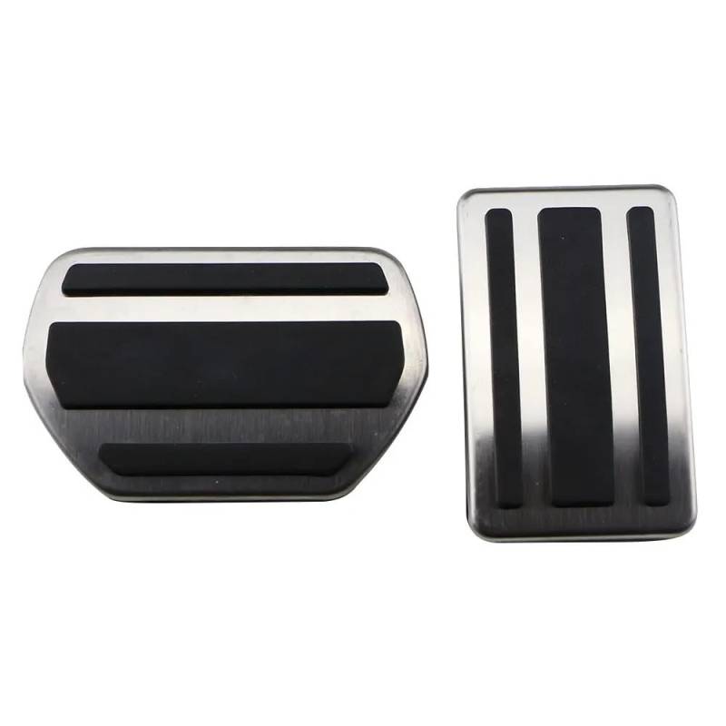 Auto-Pedale-Abdeckung Autopedale Für Peugeot Für 508 Für Citroen Für C5 2012-2014 Für C6 at/MT Edelstahl Gaspedal Kupplung Bremspedalabdeckung Auto Fußpedalabdeckung(2*at) von Kuiofek