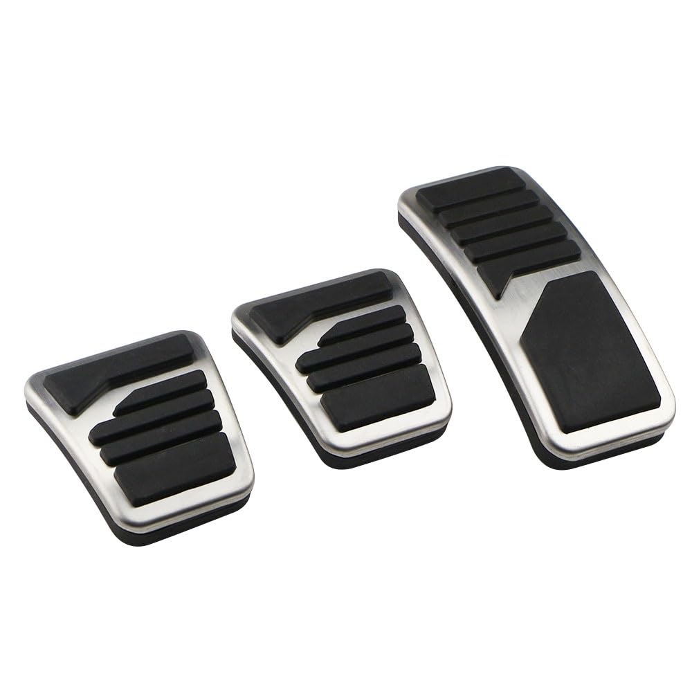 Auto-Pedale-Abdeckung Edelstahl Auto Pedal Schutz Abdeckung Für Mitsubishi Für L200 2015-2021 at/MT Auto Pedale Protector Auto Fußpedalabdeckung(MT 3*) von Kuiofek