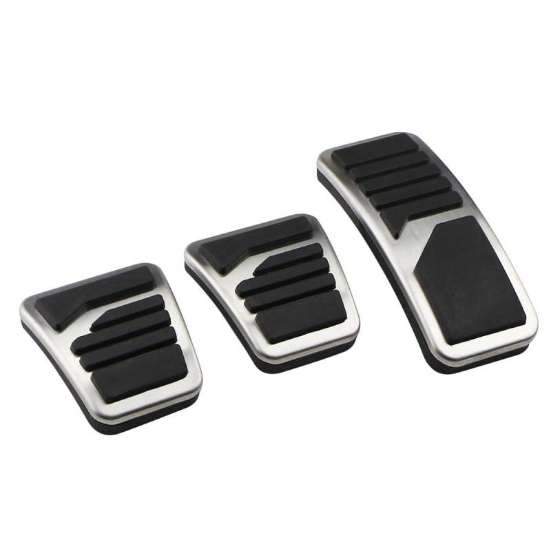 Auto-Pedale-Abdeckung Edelstahl Auto Pedal Schutz Abdeckung Für Mitsubishi Für L200 2015-2021 at/MT Auto Pedale Protector Auto Fußpedalabdeckung(MT 3*) von Kuiofek