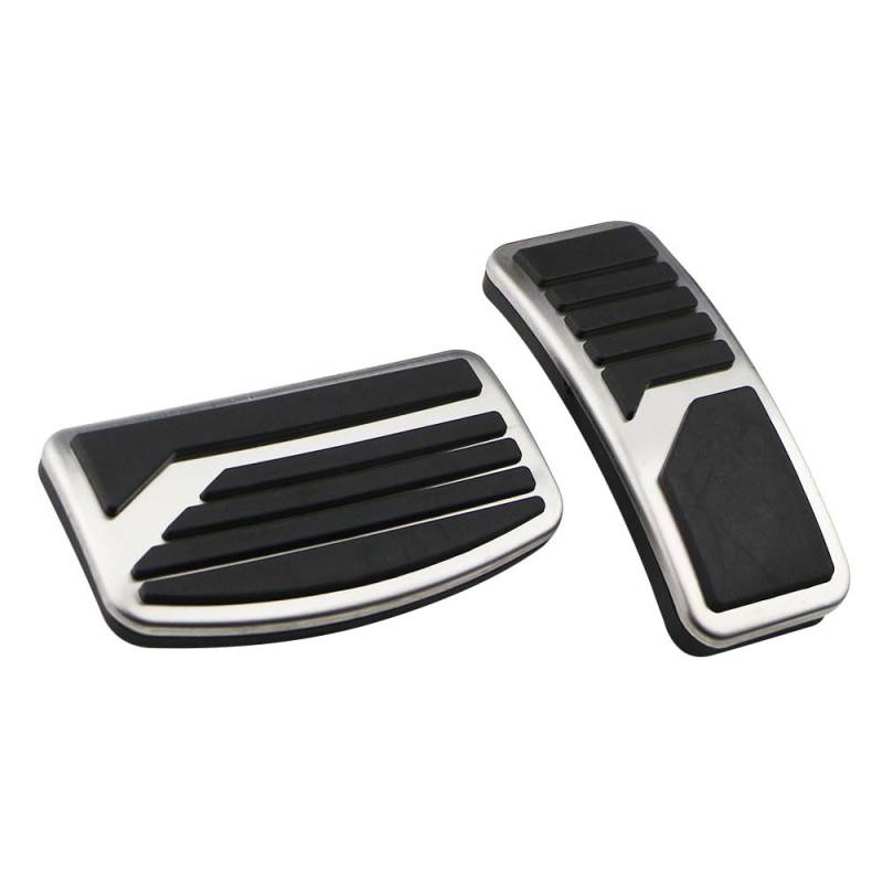 Auto-Pedale-Abdeckung Edelstahl Auto Pedal Schutz Abdeckung Für Mitsubishi Für L200 2015-2021 at/MT Auto Pedale Protector Auto Fußpedalabdeckung(at 2*) von Kuiofek