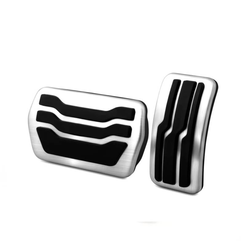 Auto-Pedale-Abdeckung Für Ford Für Focus Für C519 2018~2024 Edelstahl-Autopedale Und -Teile Beschleuniger Keine Bohrlegierungen Gas-Kraftstoff-Restbremse Auto Fußpedalabdeckung(2*) von Kuiofek
