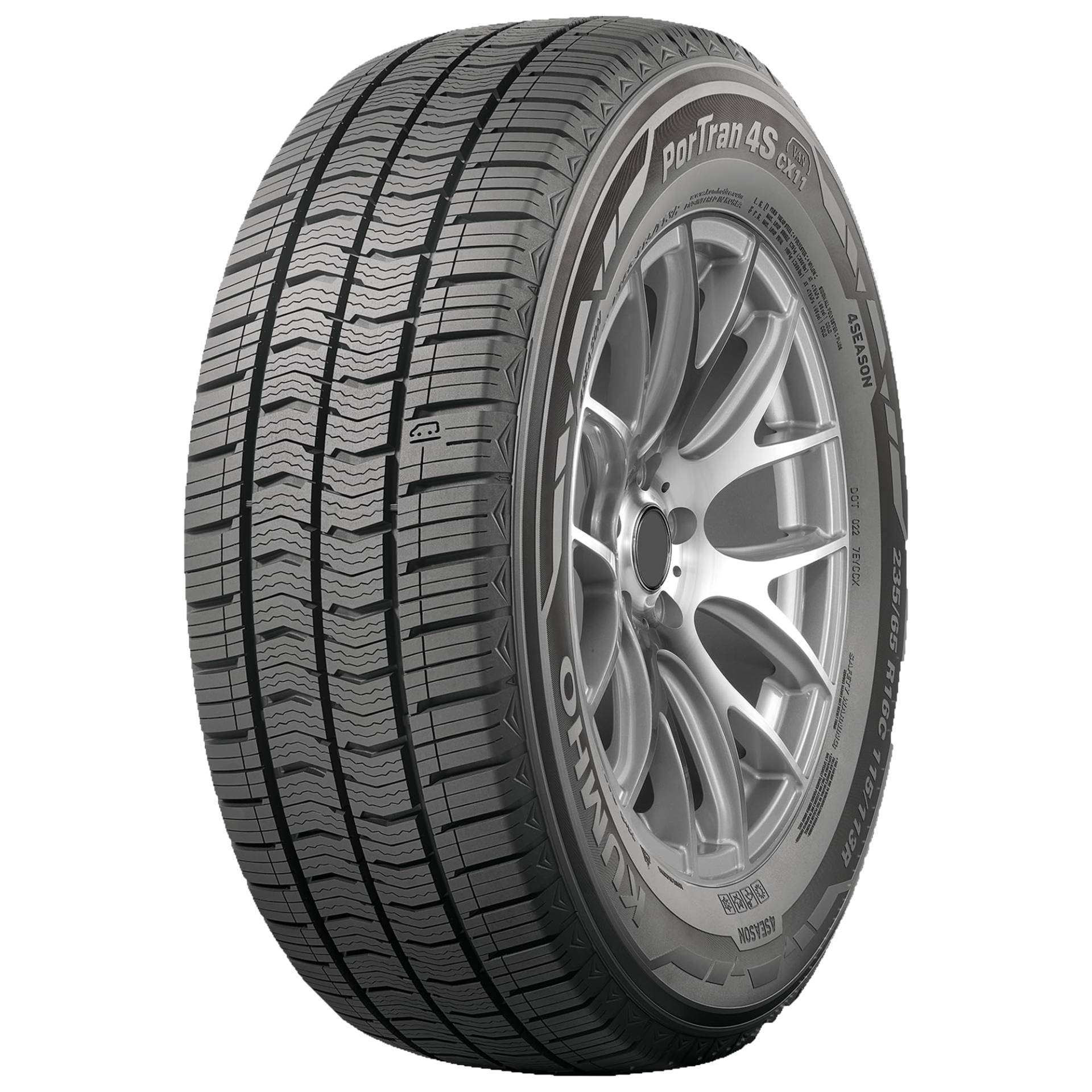 KUMHO 205/65 R15 TL 102/100T PORTRAN 4S CX11 C 6PR BSW M+S 3PMSF Allwetter Ganzjahresreifen KUMHO 205/65 R15 TL 102/100T PORTRAN 4S CX11 C 6PR BSW M+S 3PMSF Allwetter Ganzjahresreifen von FULDA