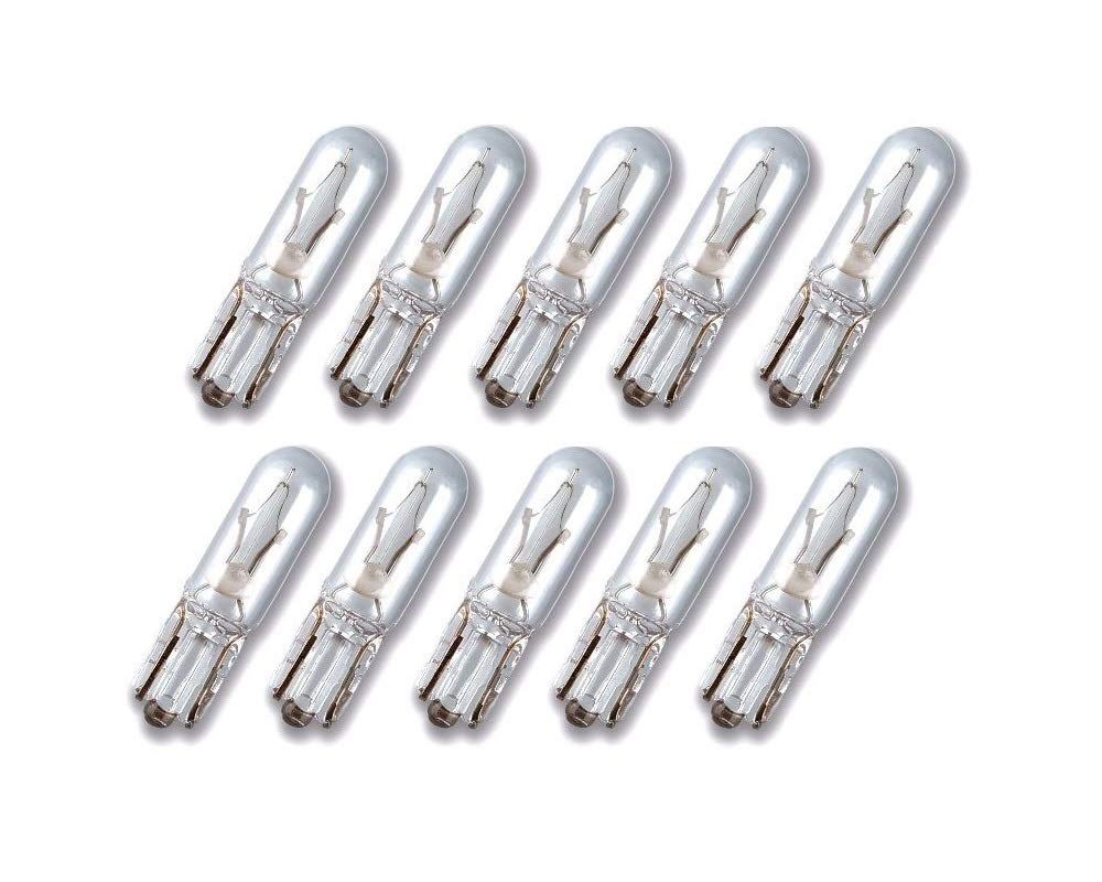 Kummert Business Glühlampe Tacholampe Glassockellampe Signallampe T5 12V 1,2W W2x4.6D 1,2 Watt (10) von Kummert Business