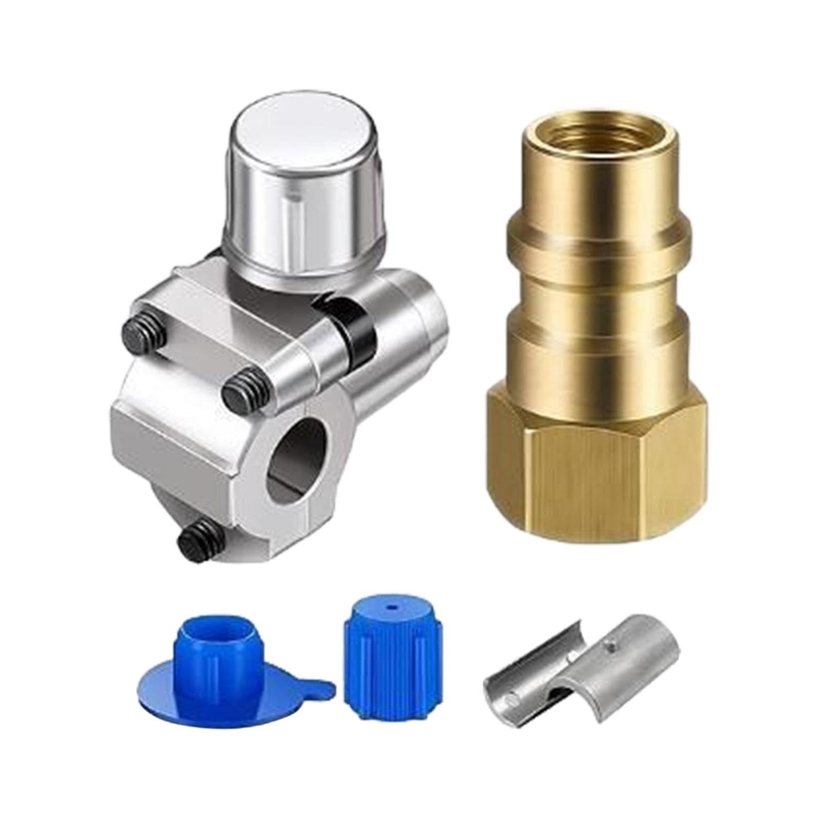 Kuntesetty Umwandlungs-Kit für R12 auf R134A mit Piercing-Ventil und Schnellkupplung, 1 Satz Kuntesetty Umwandlungs-Kit für R12 auf R134A mit Piercing-Ventil und Schnellkupplung, 1 Satz von Kuntesetty