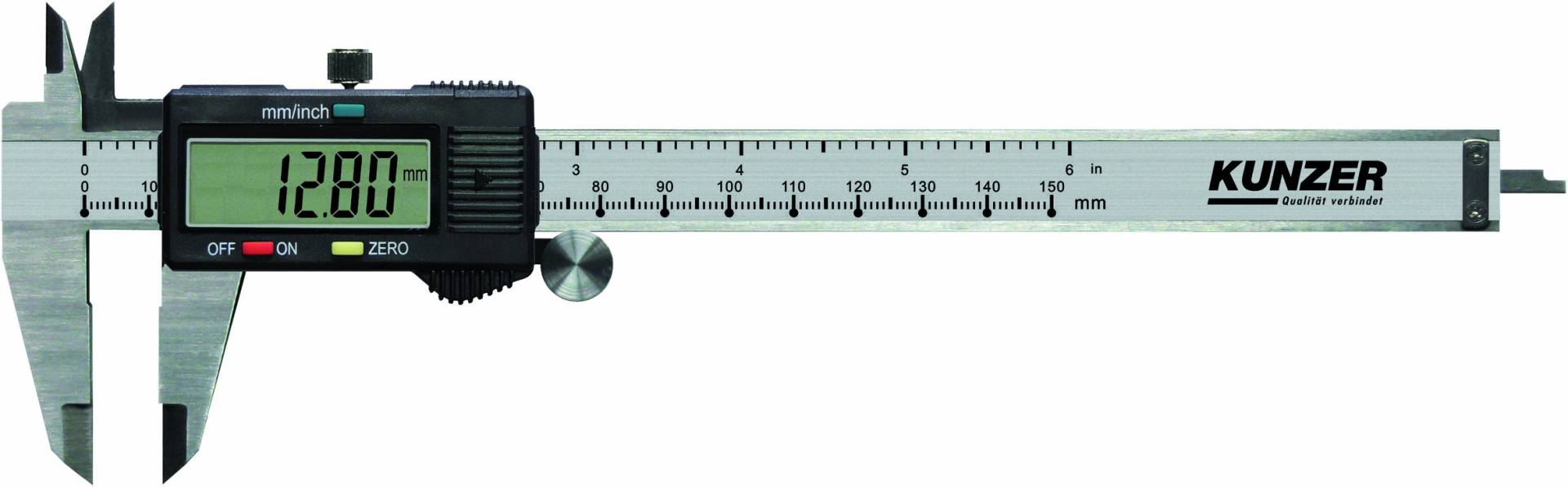 KUNZER 7EMS01 Messschieber – elektronisch mit digitaler Anzeige - Messbereich 0-150 mm – Edelstahl - inkl. Batterie KUNZER 7EMS01 Messschieber – elektronisch mit digitaler Anzeige - Messbereich 0-150 mm – Edelstahl - inkl. Batterie von Kunzer