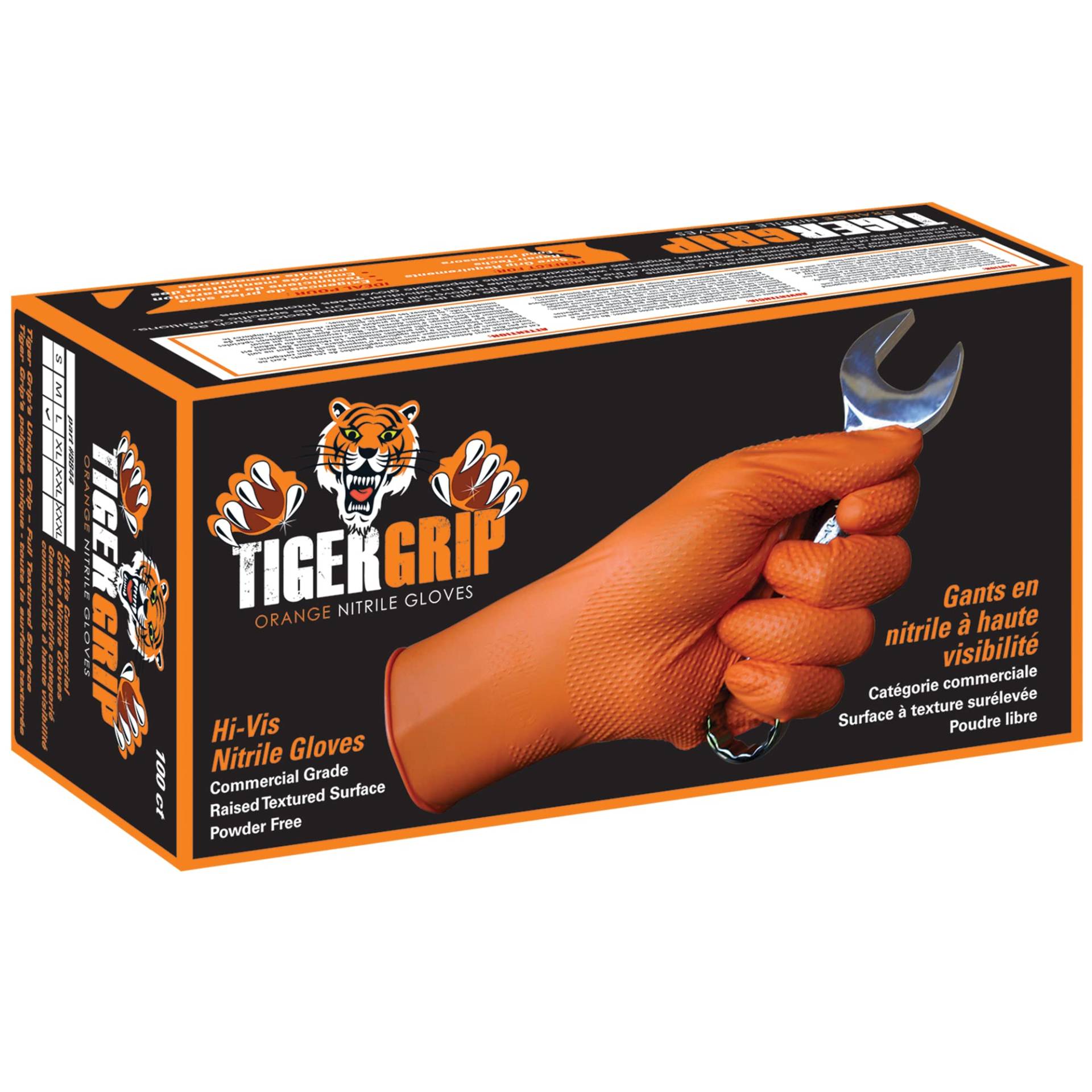 Kunzer Tiger Grip L 100 St. Nitril Einweghandschuh Größe (Handschuhe): L EN 374, EN 455 von Kunzer