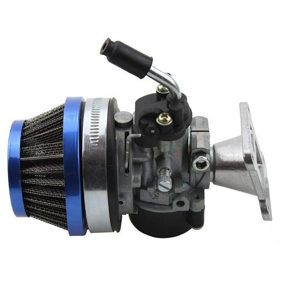 Kurihina Kompatibel mit 2-Takt 49cc 50cc Vergaser-Luftfilterbaugruppe Passend für 60cc 66cc 70cc 80cc 2-Takt-Motorroller Motorfahrrad Quad Chopper ATV Kurihina Kompatibel mit 2-Takt 49cc 50cc Vergaser-Luftfilterbaugruppe Passend für 60cc 66cc 70cc 80cc 2-Takt-Motorroller Motorfahrrad Quad Chopper ATV von Kurihina