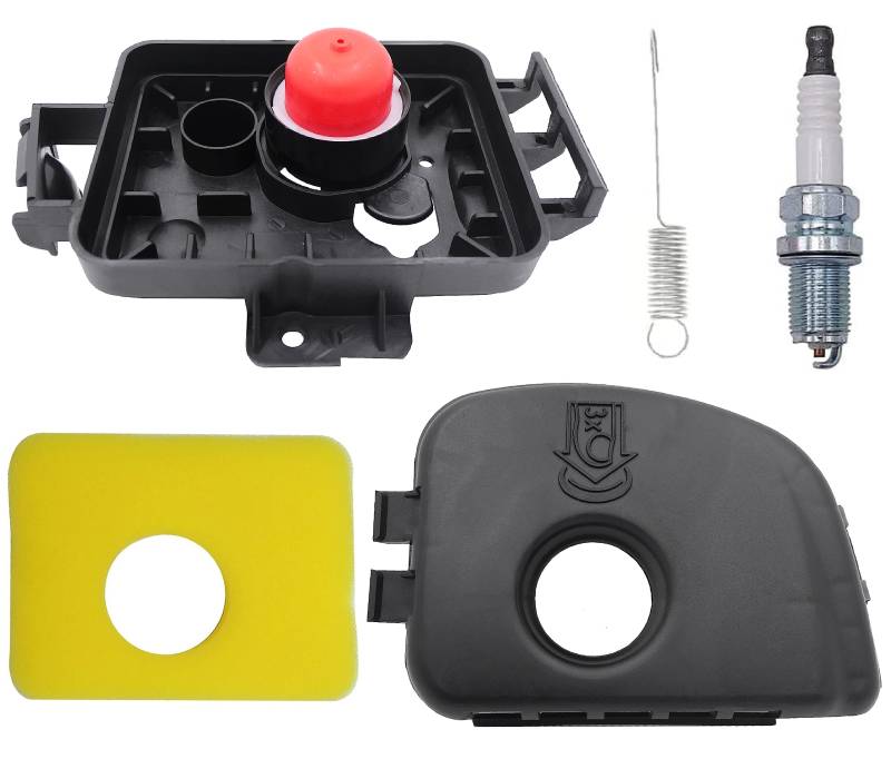 Kurihina Kompatibel mit 595663 Luftfiltersockel & 799579 Luftfilter-Schaumfilter & 595660 Luftfilterdeckel Passend für Rasenmäher mit Briggs-Stratton-Motor 450E 500E 550E von Kurihina