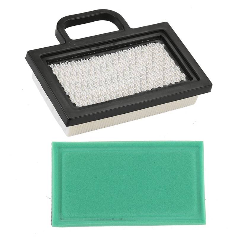 Kurihina Kompatibel mit 698754 499486 Luftfilter & 273638 273638S Vorfilter für John D140 D130 L120 X135R X140 X155R X165 LA135 LA120 LA130 Briggs 18-26 HP Intek V-Twins Motoren von Kurihina