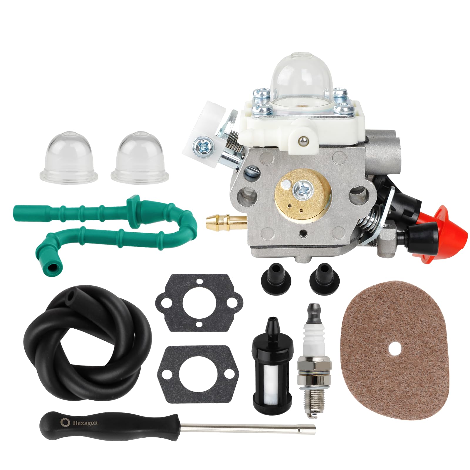 Kurihina Kompatibel mit C1M-S267A FS50 FS56 Vergaser für Stihl FS56RC Unkrautfresser FS70R FS40 FS56C FS56R FC56 FS70C FS70RC KM56RC Trimmer Wacker Freischneider Teile- 4144 120 0608 Kunststoff-Gaszug Kurihina Kompatibel mit C1M-S267A FS50 FS56 Vergaser für Stihl FS56RC Unkrautfresser FS70R FS40 FS56C FS56R FC56 FS70C FS70RC KM56RC Trimmer Wacker Freischneider Teile- 4144 120 0608 Kunststoff-Gaszug von Kurihina