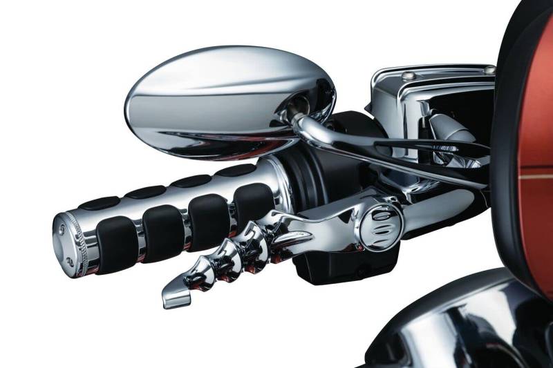 Kuryakyn 1 Paar Premium ISO Lenkergriffe für Drossel und Kupplung Honda & Triumph Motorrad glänzend schwarz 6337 von Kuryakyn