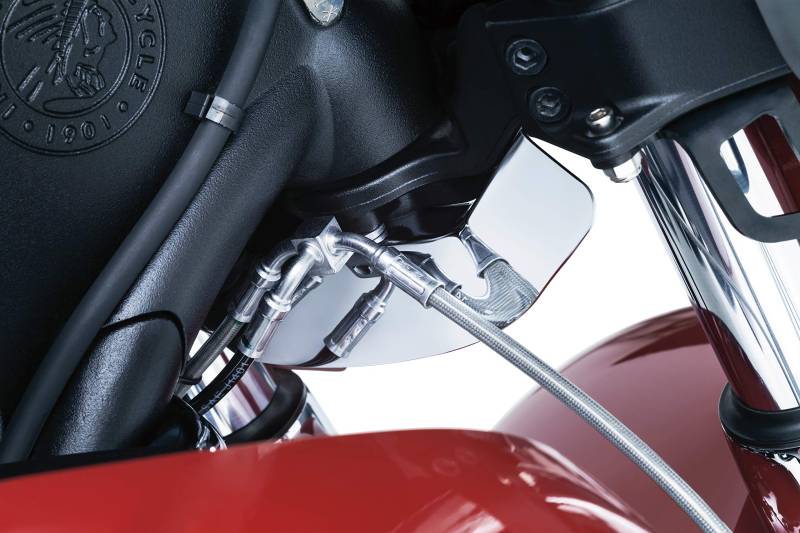 Kuryakyn 1946 Air Management Motorrad Zubehör: untere Triple Tree Windschott für 2014-19 indische Motorräder, Chrom von Kuryakyn