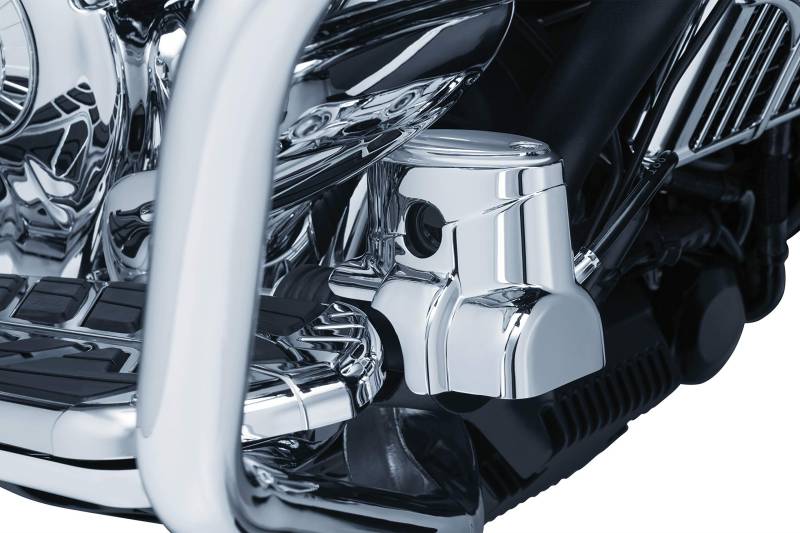 Kuryakyn 5180 Motorrad Accent Zubehör: Hinterrad-Hauptzylinderabdeckung für 2014–17 indische Motorräder, Chrom von Kuryakyn