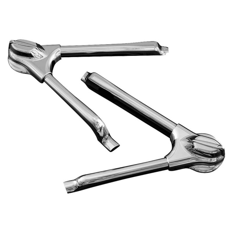 Kuryakyn 7815 Motorrad Accent Zubehör: Schwingenabdeckungen für Harley-Davidson Softail Motorräder 2008-17, Chrom von Kuryakyn