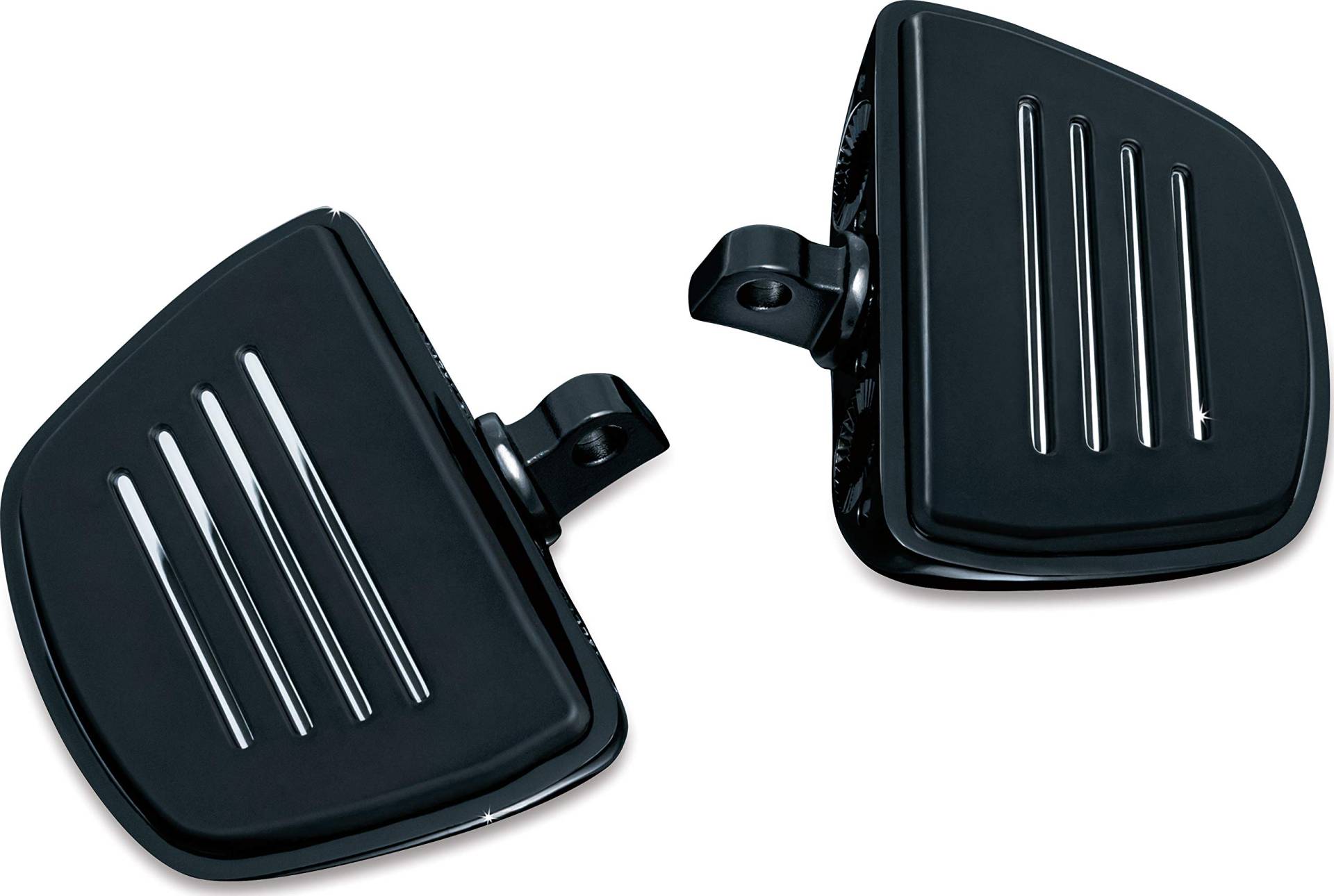 Kuryakyn Motorrad Fußsteuerungskomponent: Premium Mini Board Bodendielen mit männlichen Halterungsadaptern, glänzend schwarz, 1 Paar 7578 von Kuryakyn