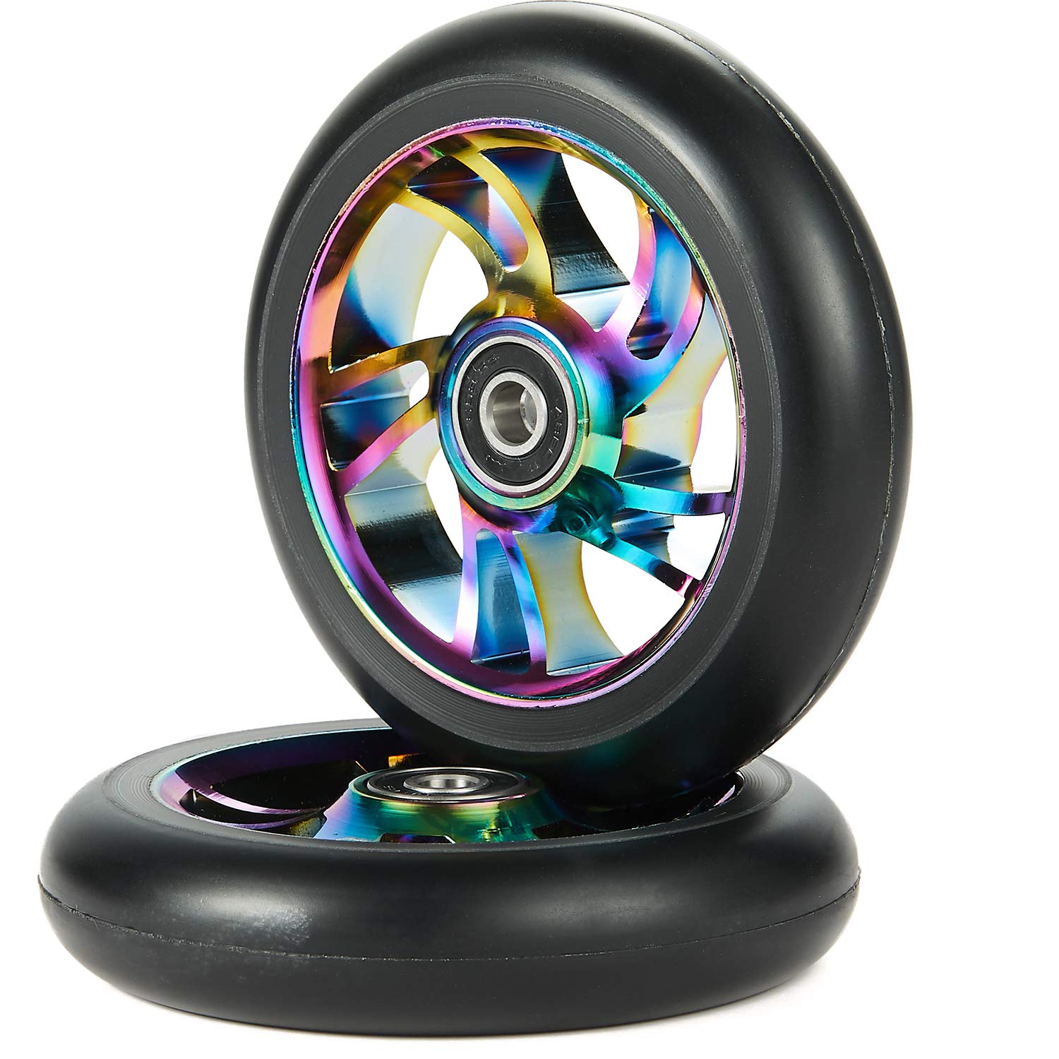 kutrick 2 Metall Core 110 mm pro Stunt Scooter Rollen Paar mit ABEC-11 Kugellager, Oil Slick kutrick 2 Metall Core 110 mm pro Stunt Scooter Rollen Paar mit ABEC-11 Kugellager, Oil Slick von Kutrick