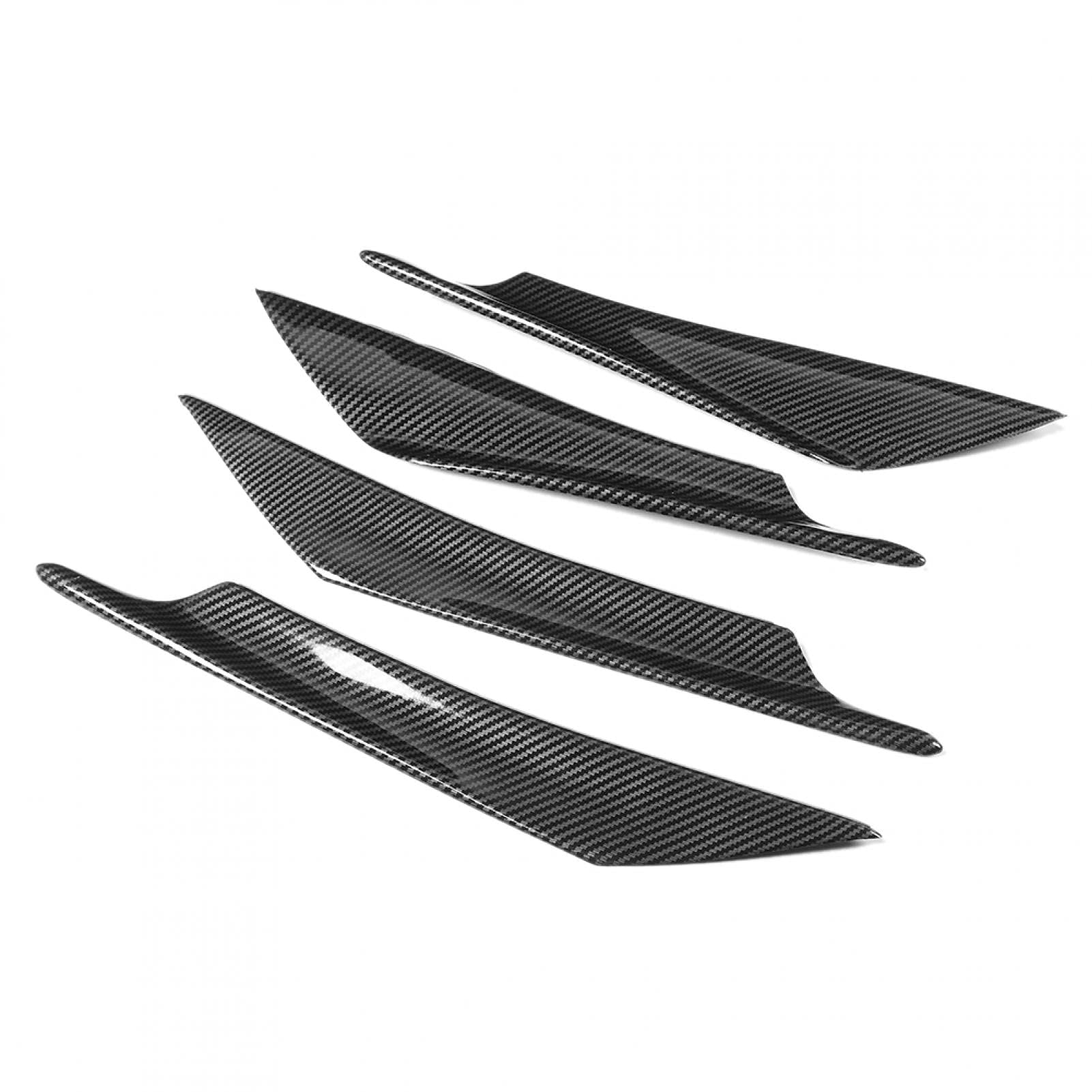 Auto-Deflektor, Spoiler-Panel, ABS-Carbon-Faser-Textur 4pcs Auto Universal Front Blade Bumper Lip Splitter Deflector Spoiler-Panel-Ersatz Verhindern Sie das Auto vor Zaun- oder Steinschäden Auto-Deflektor, Spoiler-Panel, ABS-Carbon-Faser-Textur 4pcs Auto Universal Front Blade Bumper Lip Splitter Deflector Spoiler-Panel-Ersatz Verhindern Sie das Auto vor Zaun- oder Steinschäden von Kuuleyn
