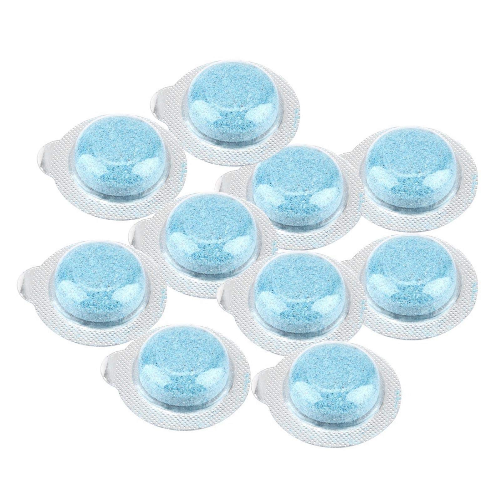 Auto Scheibenreinigung, Feste Brausetabletten, Auto Scheibenwischer Reinigungsscheibe Festes Glas Wasser Brausetablette Scheibenreiniger Solid(10 Stück) von Kuuleyn