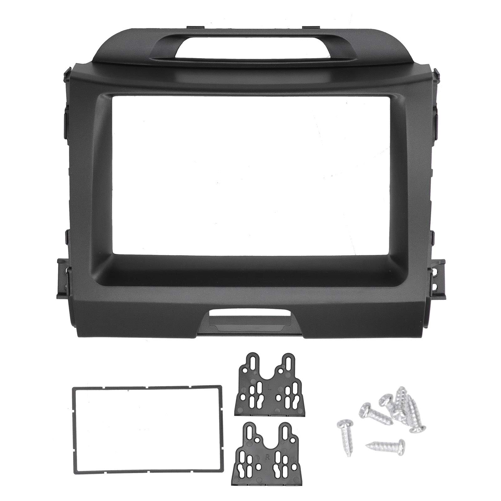 Einbau-Armaturenbrett-Kit, 1 Stück ABS-Autoradio-Rahmen, Armaturenbrett-Stereo-Radioblende, 2-DIN-GPS-DVD-Player-Einbaurahmen, passend für Sportage 2010-2016 Einbau-Armaturenbrett-Kit, 1 Stück ABS-Autoradio-Rahmen, Armaturenbrett-Stereo-Radioblende, 2-DIN-GPS-DVD-Player-Einbaurahmen, passend für Sportage 2010-2016 von Kuuleyn
