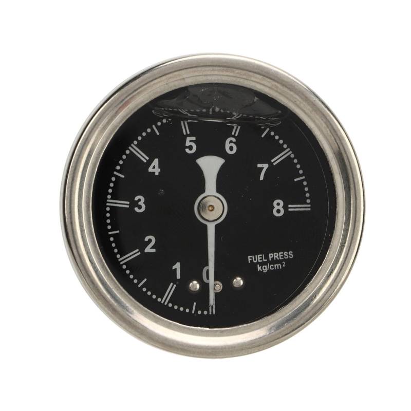 Kraftstoffdruckmessgerät-Kit, Kfz-Ersatz-Kraftstoffdruckmessgeräte, 1/8 NPT-Kraftstoffdruckmessgerät, Einstellbar, Hohe Genauigkeit, Zuverlässig, Robust, Kraftstoffdruckregler-Messgerät, Universell Fü von Kuuleyn