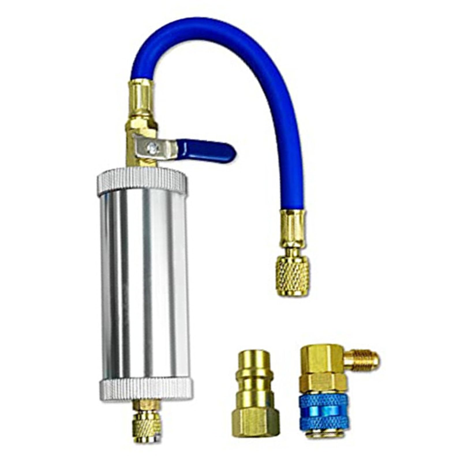 Kuuleyn Ac Oil Dye Injector Kit Ac Oil and Dye Injector Backflow Prevent Ac Dye Oil Injector with R1234yf Low Side Quick Coupler and Qc12 Quick Coupler for Automotive Refrigerant S Kuuleyn Ac Oil Dye Injector Kit Ac Oil and Dye Injector Backflow Prevent Ac Dye Oil Injector with R1234yf Low Side Quick Coupler and Qc12 Quick Coupler for Automotive Refrigerant S von Kuuleyn