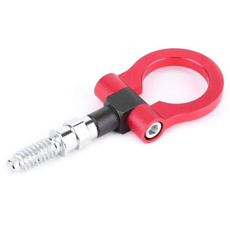 Kuuleyn Auto Abschlepphaken, Universal Auto Auto Anhänger Aluminiumlegierung Front Abschlepphaken Abschleppring Fit für E-Serie(red) von Kuuleyn