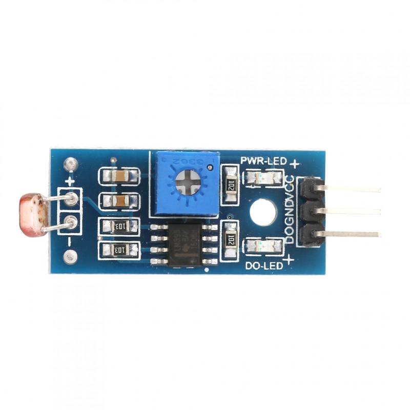 Kuuleyn Lichtempfindliches Sensormodul, Ldr-Sensor, 5-teiliges digitales Lichtintensitätserkennungslichtempfindliches Sensormodul Smart Car Robot von Kuuleyn