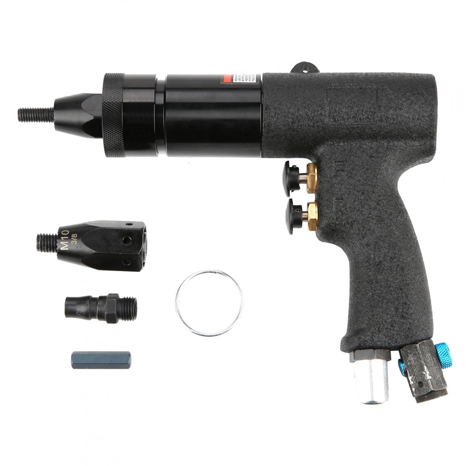 Kuuleyn Nietmuttern-Pistole, Pneumatische Nietpistole Zugmutter Automatisches Druckluft-Nietmuttern-Pistole-Werkzeug, mit ergonomischem Design(M8/M10) von Kuuleyn