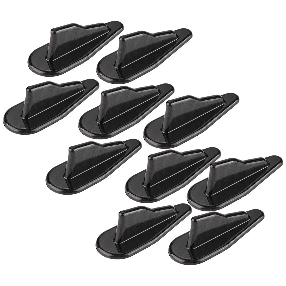 Kuuleyn Shark Fin Spoiler, 10 Stück/Set Universal Black Style Autodach Haifischflossenspoiler Wing Kit Vortex Generator Kuuleyn Shark Fin Spoiler, 10 Stück/Set Universal Black Style Autodach Haifischflossenspoiler Wing Kit Vortex Generator von Kuuleyn