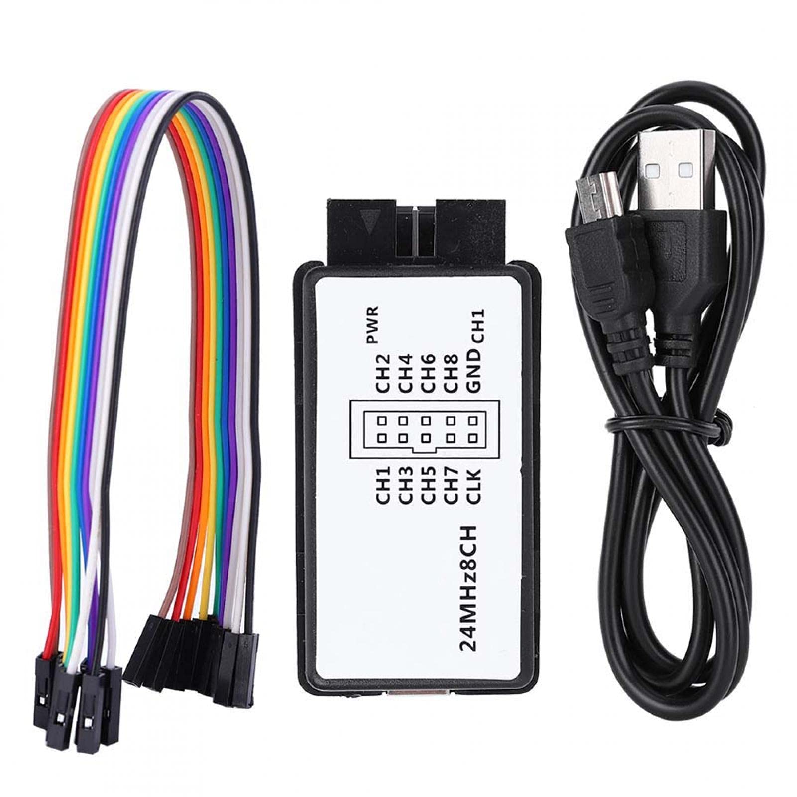 Kuuleyn USB-Logikanalysator-Gerät mit Jump Wire, 8-Kanal-Eingang 24 MHz Abtastgeschwindigkeits-Rekordsatz Mini Digital Pocket Size Kuuleyn USB-Logikanalysator-Gerät mit Jump Wire, 8-Kanal-Eingang 24 MHz Abtastgeschwindigkeits-Rekordsatz Mini Digital Pocket Size von Kuuleyn
