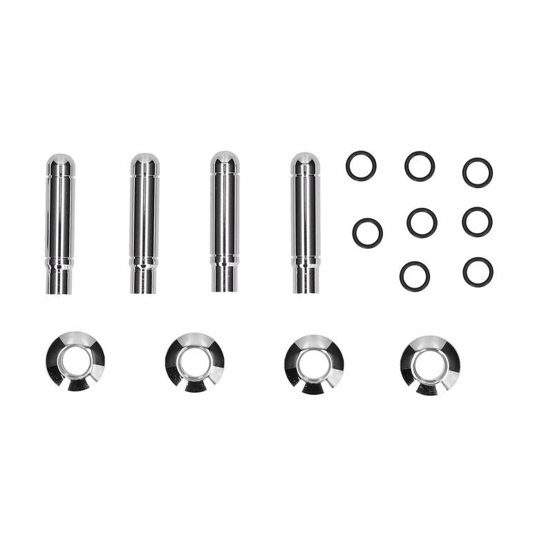 Lock Pin, Door Lock Pin, Lock Knob, Car Door Lock Knobs, 8pcs Auto Door Lock Pin mit Cover ABS Chrome Replacement Door Lock Knob Fiber Lock Car Knob Cover Door Lock Pull Knob Lock Knob von Kuuleyn