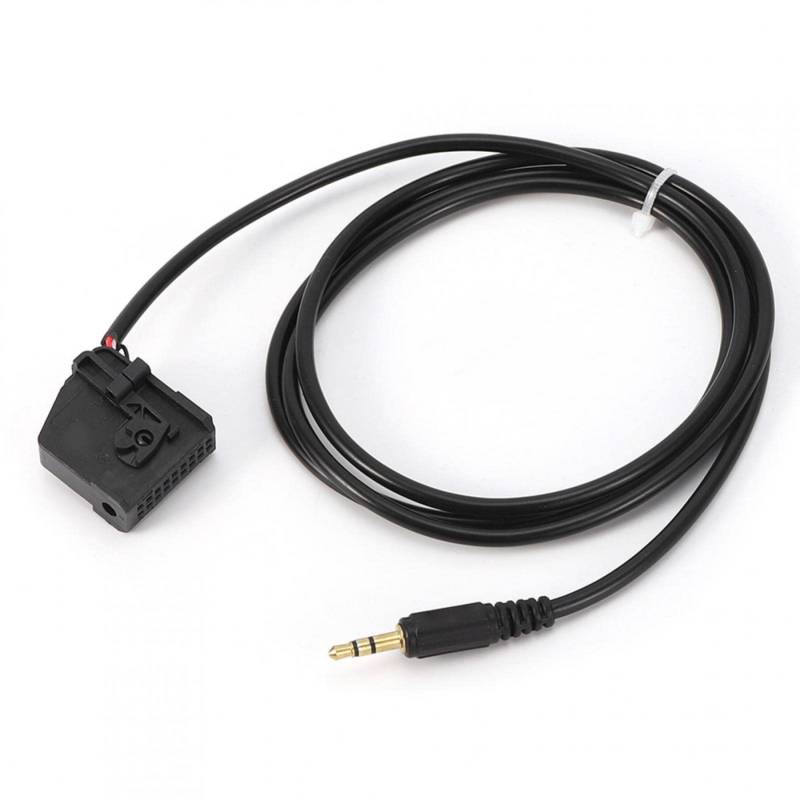 MP3-Anschlusskabel, 3,5 mm AUX-Eingangsadapterkabel MP3-Anschluss passend für Benz Mercedes CLK SL SLK W168 W202 W203 W208 von Kuuleyn