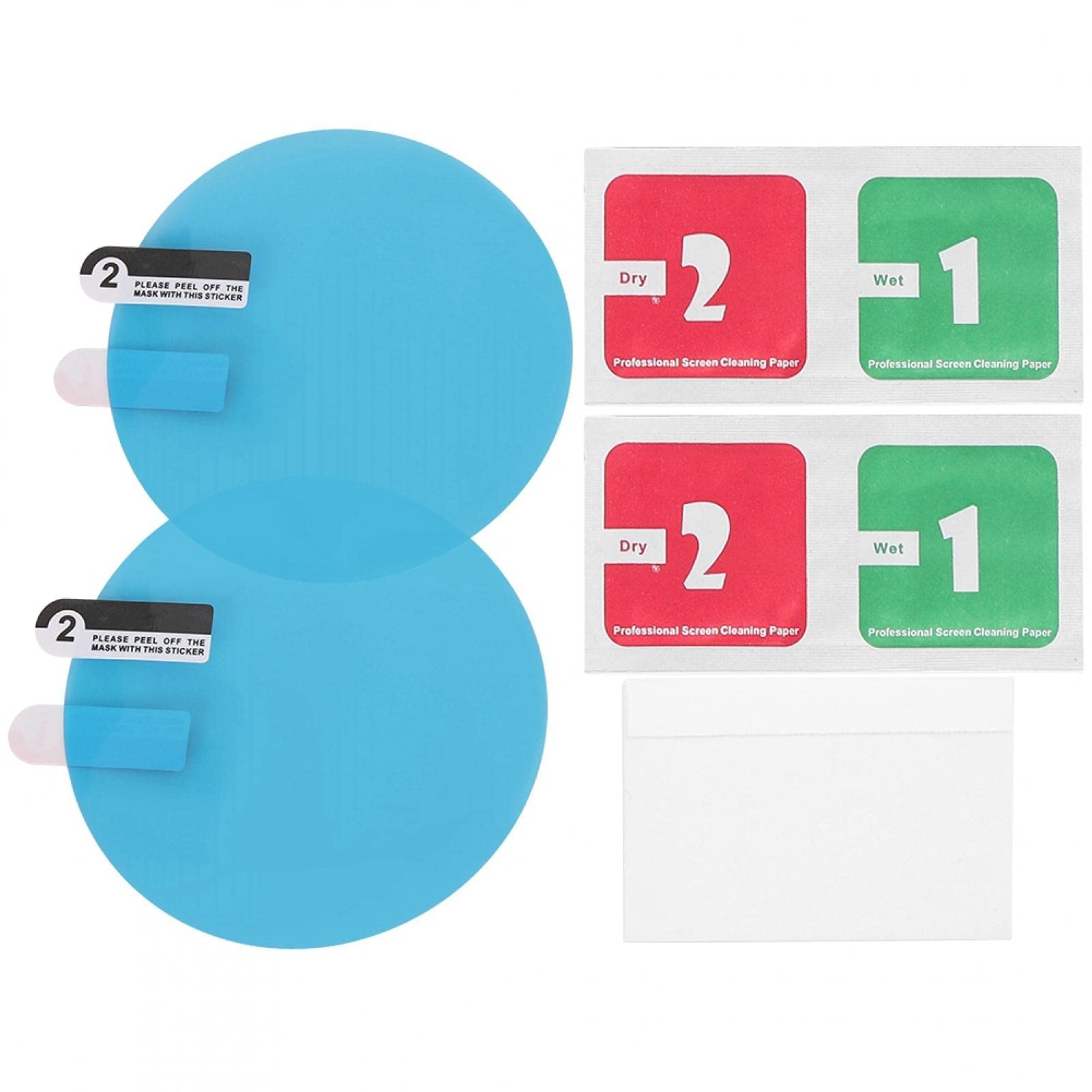 Rückspiegelfolie, Spiegelaufkleber, Seitenspiegelfolie, 2 Stück Blau Rund PET 80mm Regendicht Fahrzeug Rückspiegel Aufkleber Anti-Fog Schutzfolie Regenschutz Rückspiegelfolie, Spiegelaufkleber, Seitenspiegelfolie, 2 Stück Blau Rund PET 80mm Regendicht Fahrzeug Rückspiegel Aufkleber Anti-Fog Schutzfolie Regenschutz von Kuuleyn