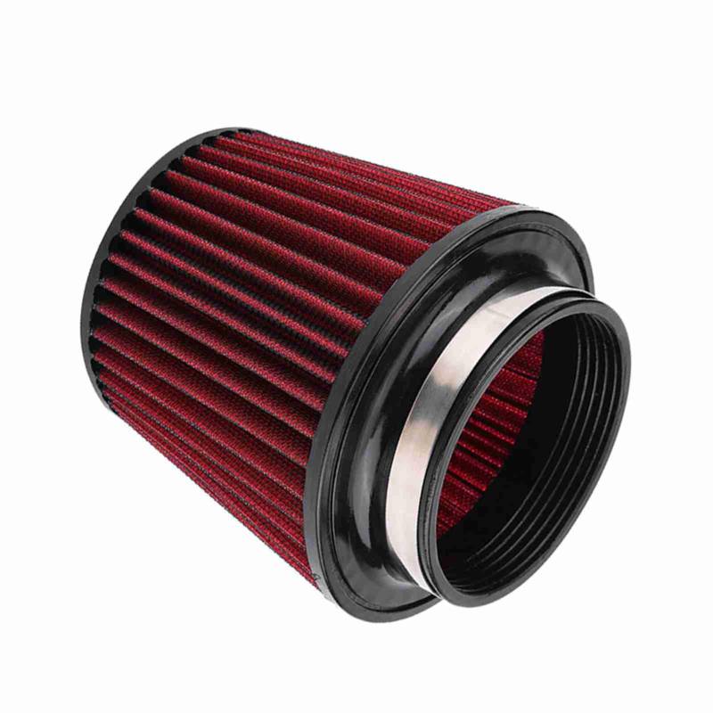 Universeller Luftfilter, universelle Fahrzeugmodifikation Luftfilterreiniger mit hohem Durchfluss und hohem Einlass und rundem Kegel für alle Modelle(100mm) von Kuuleyn