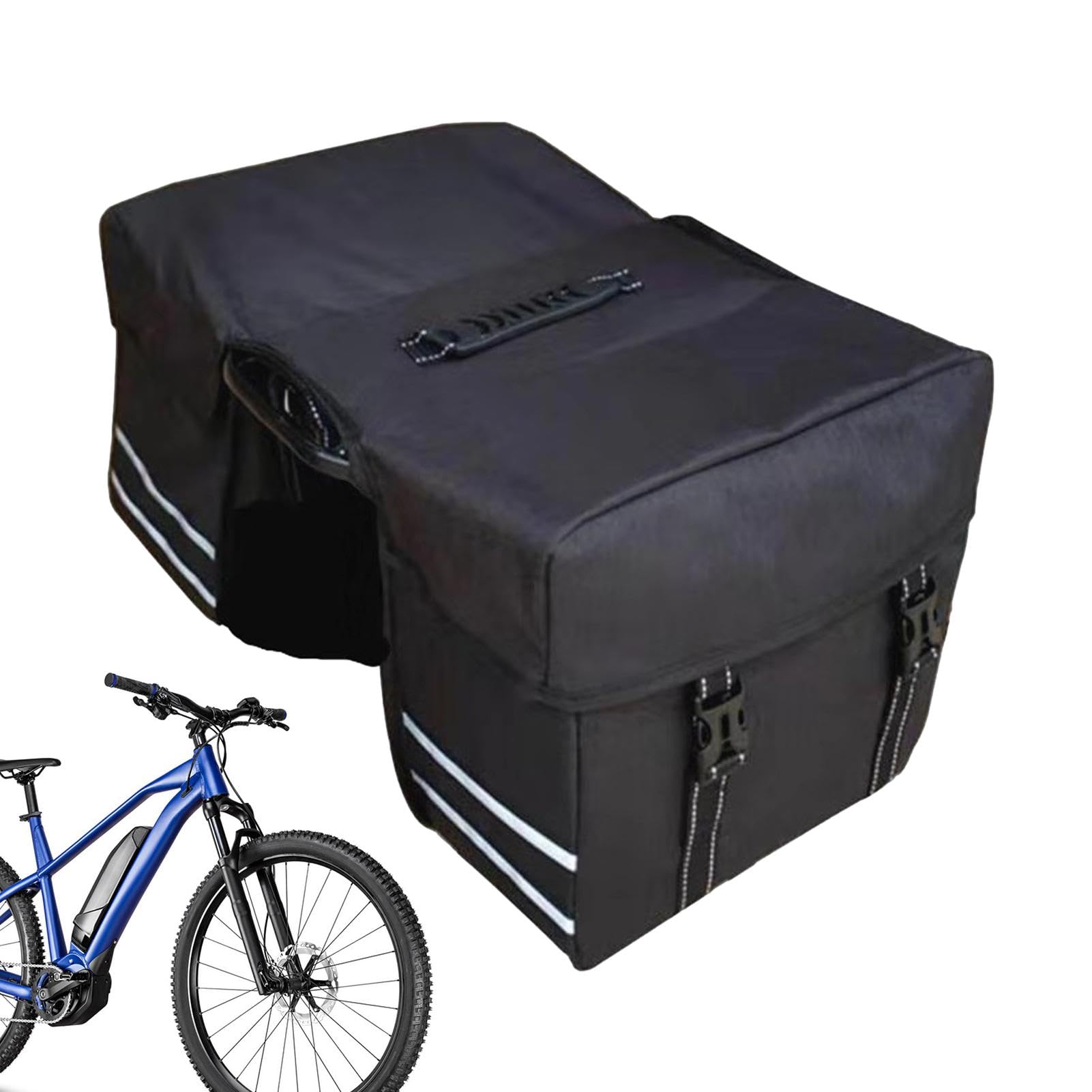 Kuxiptin Fahrradtaschen, Fahrradtaschen - Wasserabweisende Gepäckträgertasche | Mountain Road Elektrofahrradkoffer, Fahrradsatteltasche für den Lebensmitteleinkauf von Kuxiptin