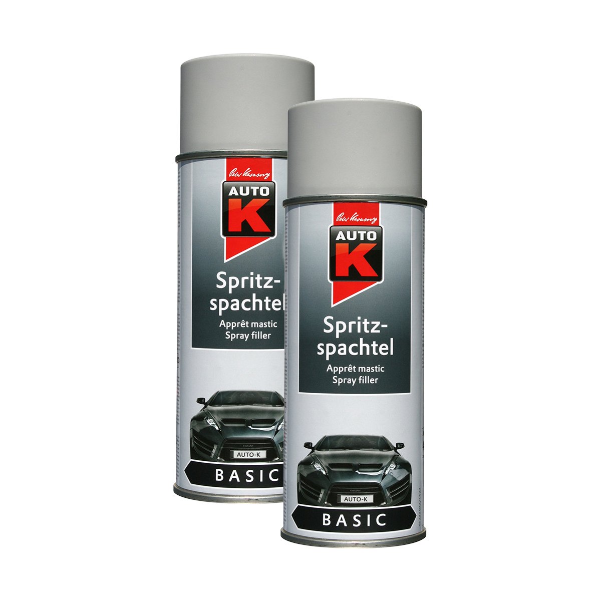 KWASNY Spritzspachtel Grau Haftgrund Filler Spray 400Ml Spraydose Auto Füller Basic 2X von Kwasny