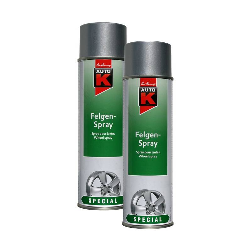 Kwasny 2X 633 037 Auto-K Special Felgen-Spray Kristallsilber 500ml von Kwasny